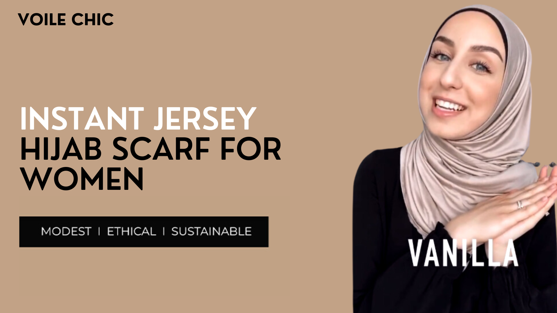 VOILE CHIC Instant Hijab Scarf for Women - Premium Jersey Head Scarf Wrap -  Made in Turkey (Black) at Amazon Women's Clothing store